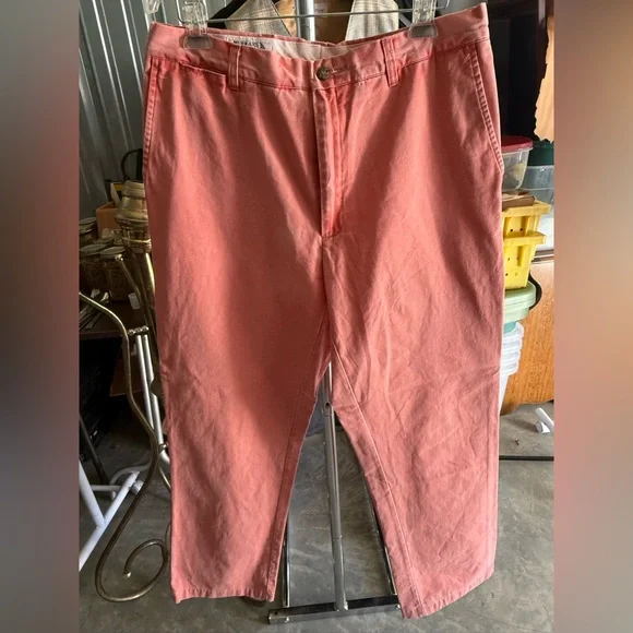 Murray’s Toggery Shop Nantucket size 35x 32 men’s Red Cotton Chino Pants Faded - Picture 2 of 16